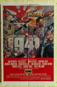 r005 1941 style D one-sheet movie poster '79 Spielberg, Belushi. McMacken art