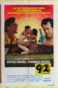 r017 92 IN THE SHADE one-sheet movie poster '75 Peter Fonda, Warren Oates