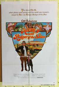 r022 ACE ELI & RODGER OF THE SKIES one-sheet movie poster '72 Spielberg