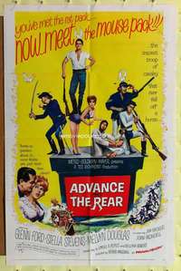 r024 ADVANCE TO THE REAR style A one-sheet movie poster '64 Glenn Ford