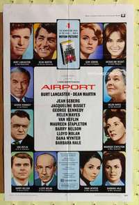 r038 AIRPORT one-sheet movie poster '70 Burt Lancaster, Dean Martin