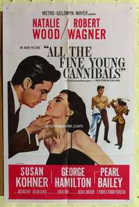r054 ALL THE FINE YOUNG CANNIBALS one-sheet movie poster '60 Natalie Wood
