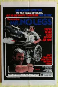 r570 MR. NO LEGS one-sheet movie poster '81 Richard Jaeckel, wild image!