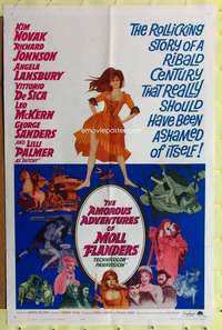 r067 AMOROUS ADVENTURES OF MOLL FLANDERS one-sheet movie poster '65 Novak