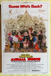 r075 ANIMAL HOUSE one-sheet movie poster R79 John Belushi, Landis classic!