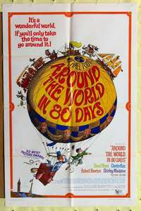 r091 AROUND THE WORLD IN 80 DAYS one-sheet movie poster R68 all-stars!
