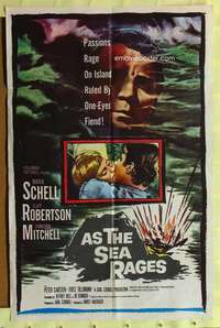 r094 AS THE SEA RAGES one-sheet movie poster '60 Maria Schell, Robertson