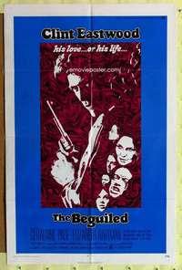 r136 BEGUILED one-sheet movie poster '71 Clint Eastwood, Geraldine Page