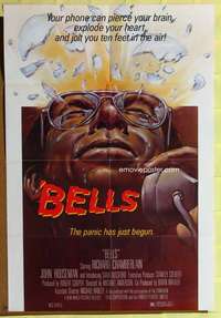 r141 BELLS one-sheet movie poster '82 Richard Chamberlain, cool image!
