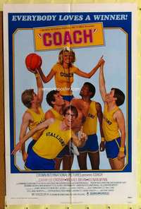 r208 COACH one-sheet movie poster '78 basketball, Cathy Lee Crosby