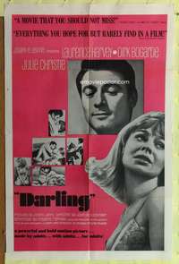 r230 DARLING one-sheet movie poster '64 Julie Christie, John Schlesinger