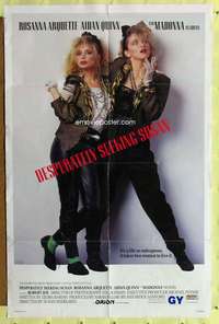 r239 DESPERATELY SEEKING SUSAN one-sheet movie poster '85 Madonna, Arquette