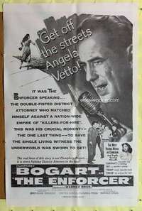 r273 ENFORCER military one-sheet movie poster R60s Humphrey Bogart