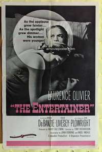 r274 ENTERTAINER one-sheet movie poster '60 Laurence Olivier, English!
