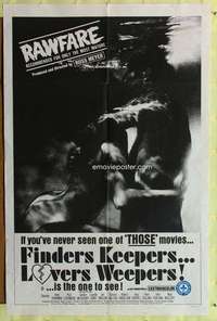 r297 FINDERS KEEPERS, LOVERS WEEPERS one-sheet movie poster '68 Russ Meyer