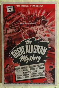 r341 GREAT ALASKAN MYSTERY Chap 7 one-sheet movie poster '44 serial
