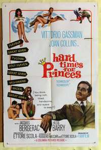 r361 HARD TIMES FOR PRINCES one-sheet movie poster '65 sexy Joan Collins!