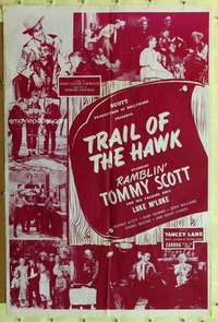 r369 HAWK one-sheet movie poster R49 Tommy Scott ventriloquist cowboy!