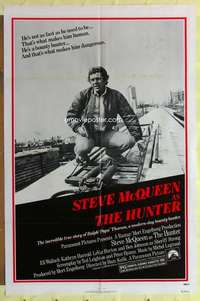 r399 HUNTER one-sheet movie poster '80 Steve McQueen, Eli Wallach