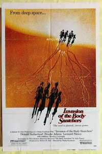 r441 INVASION OF THE BODY SNATCHERS advance one-sheet movie poster '78