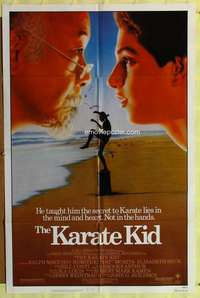 r464 KARATE KID one-sheet movie poster '84 Pat Morita, Ralph Macchio