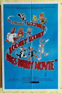 r497 LOONEY, LOONEY, LOONEY, BUGS BUNNY MOVIE one-sheet movie poster '81