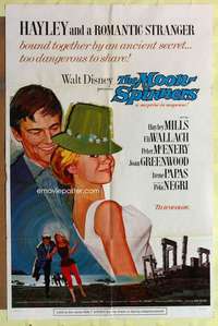 r553 MOON-SPINNERS style A one-sheet movie poster '64 Hayley Mills, Wallach