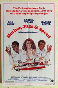 r563 MOTHER, JUGS & SPEED B one-sheet movie poster '76 Welch, Cosby, Keitel