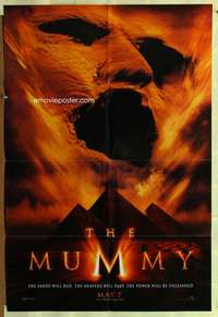 r573 MUMMY DS teaser one-sheet movie poster '99 Brendan Fraser, Weisz