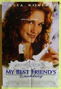 r578 MY BEST FRIEND'S WEDDING DS one-sheet movie poster '97 Julia Roberts