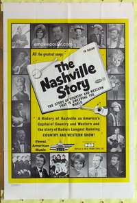r582 NASHVILLE STORY one-sheet movie poster '70s Tennessee country music!