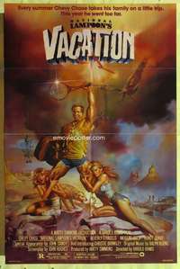 r584 NATIONAL LAMPOON'S VACATION one-sheet movie poster '83 Boris art!