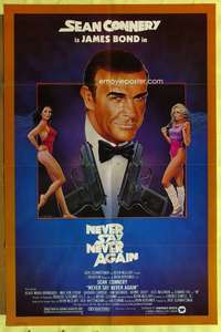 r592 NEVER SAY NEVER AGAIN 1sh movie poster '83 Sean Connery, Bond