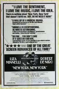 r598 NEW YORK NEW YORK reviews one-sheet movie poster '77 Robert De Niro