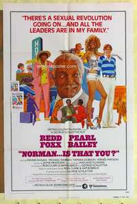 r618 NORMAN IS THAT YOU one-sheet movie poster '76 Redd Foxx, Bailey