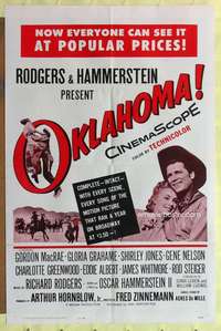r634 OKLAHOMA one-sheet movie poster R63 Gordon MacRae, Shirley Jones