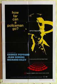 r674 PENDULUM one-sheet movie poster '69 George Peppard, Jean Seberg