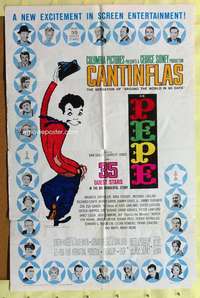 r676 PEPE one-sheet movie poster '61 Cantinflas, all-star cast comedy!