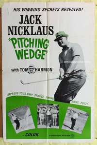 r682 PITCHING WEDGE one-sheet movie poster '60s Jack Nicklaus golf short!