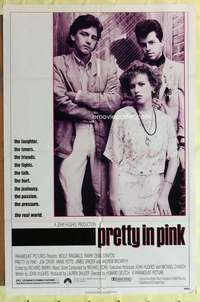 r700 PRETTY IN PINK one-sheet movie poster '86 Molly Ringwald, Stanton