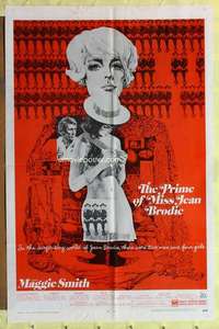 r704 PRIME OF MISS JEAN BRODIE one-sheet movie poster '69 Maggie Smith