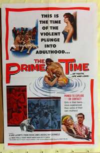 r705 PRIME TIME one-sheet movie poster '60 sexy, Herschell Gordon Lewis
