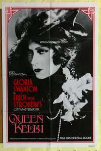 r724 QUEEN KELLY one-sheet movie poster 1985 Erich von Stroheim, Swanson