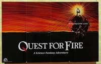 r726 QUEST FOR FIRE 25x40 special '82 Rae Dawn Chong, great artwork of cave men!