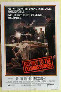 r742 REPORT TO THE COMMISSIONER one-sheet movie poster '75 crime scene art!