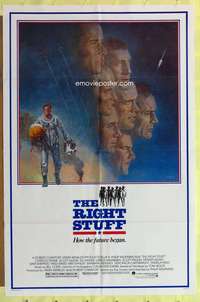 r771 RIGHT STUFF one-sheet movie poster '83 classic first astronauts!