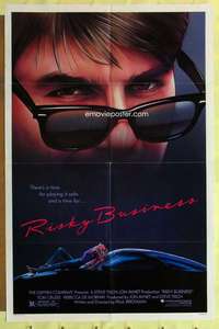 r776 RISKY BUSINESS one-sheet movie poster '83 Tom Cruise, De Mornay