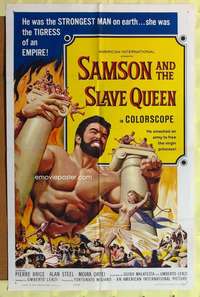 r788 SAMSON & THE SLAVE QUEEN one-sheet movie poster '64 Umberto Lenzi