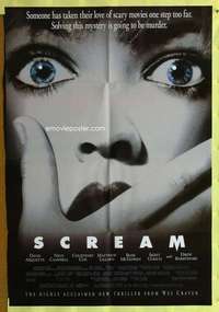 r795 SCREAM one-sheet movie poster '96 Wes Craven, Neve Campbell