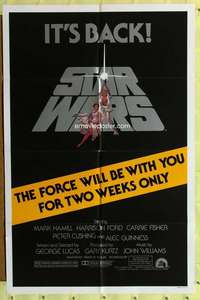r842 STAR WARS 1sh movie poster R81 George Lucas, two weeks only!